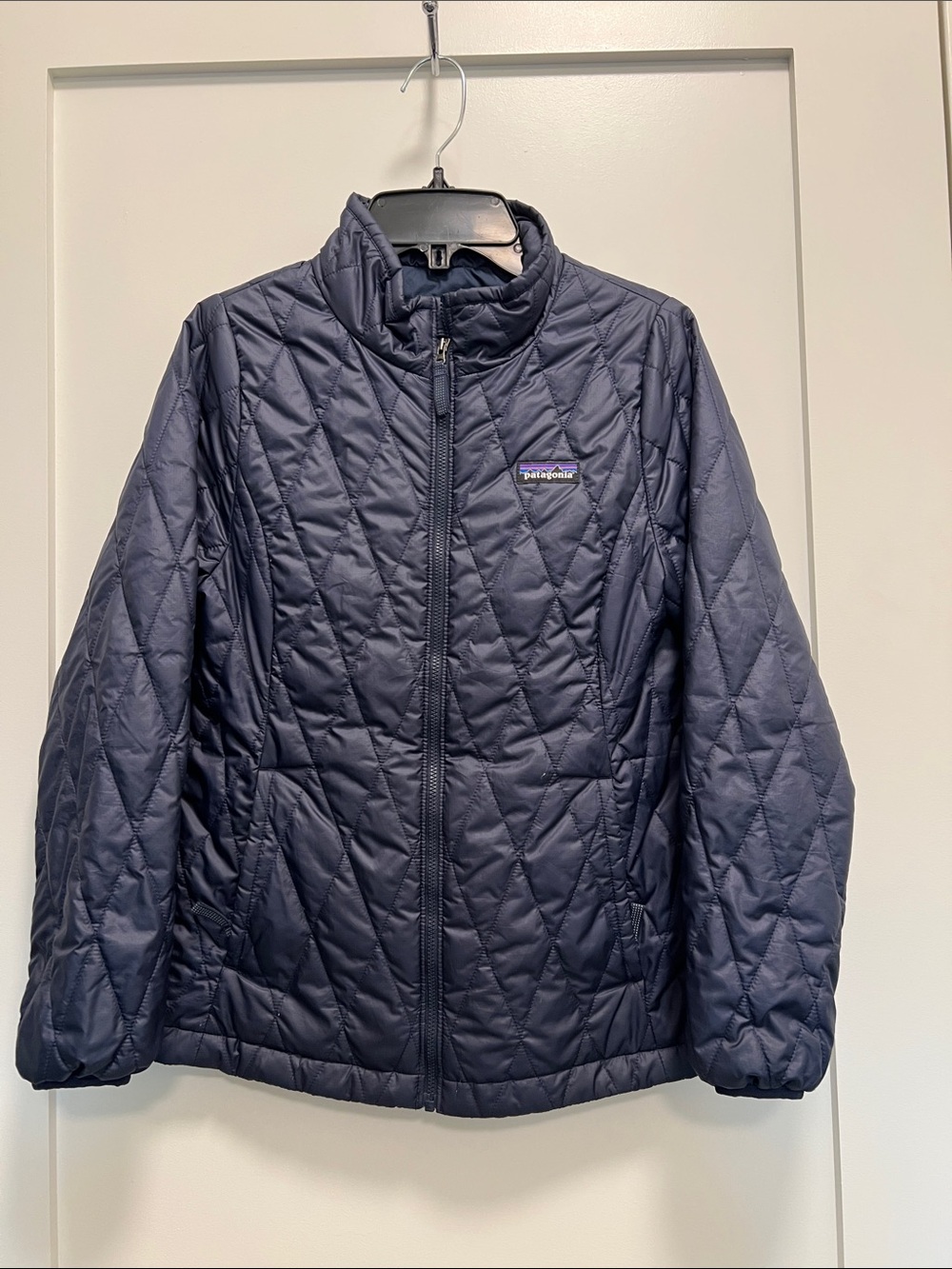 Patagonia Navy Quilted Jacket - Girl’s Lightweight Insulated Coat
